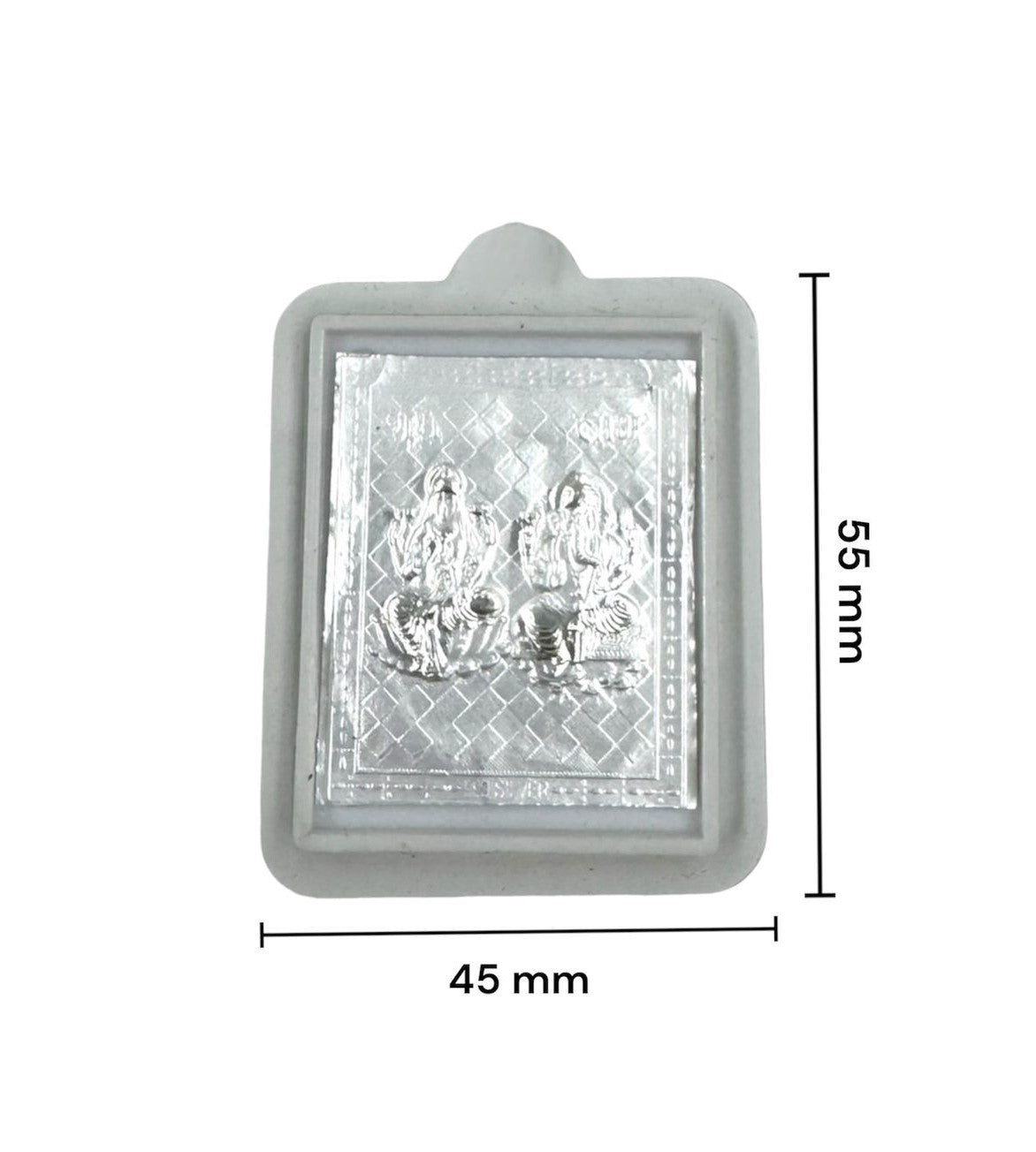 999 Pure Silver Laxmi Ganesh Ji Keychain - 92.5 Sterling Silver, Religious, Premium Quality, Good Luck Charm