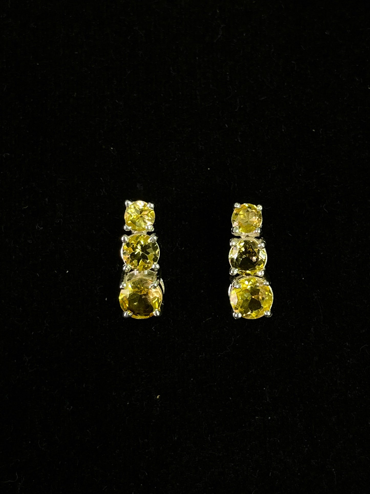 Metal Carats 925 Sterling Silver Triple Citrine Elegant Tops for Women | Authentic and Genuine Gemstones | UpClass Designs