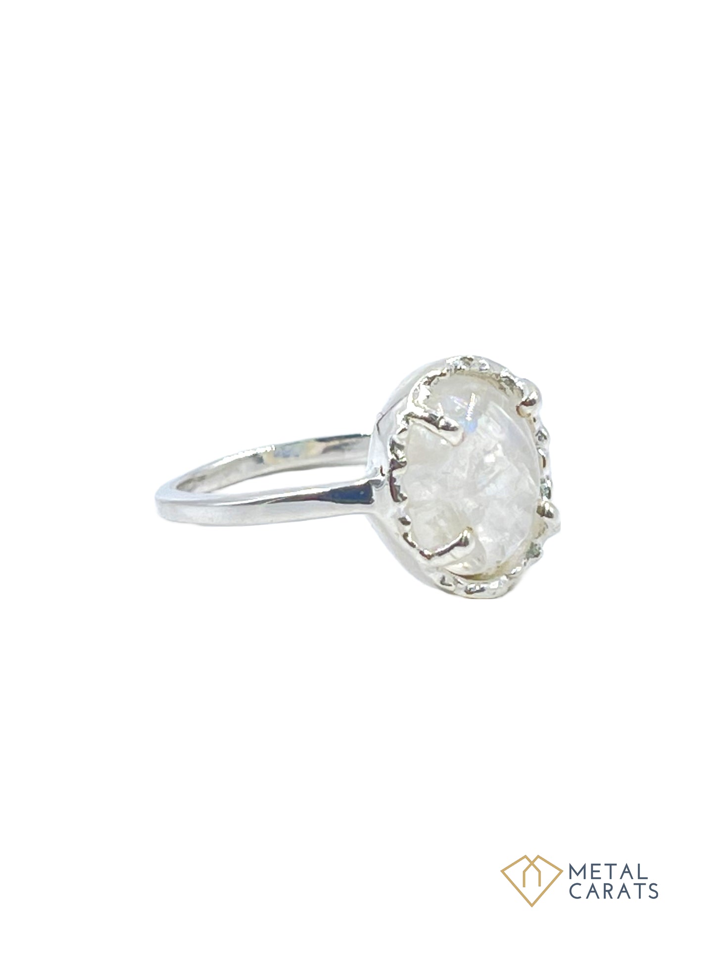 Metal Carats Moonstone 925 Sterling Silver Ring | Moonstone | Non-Astrological | Female