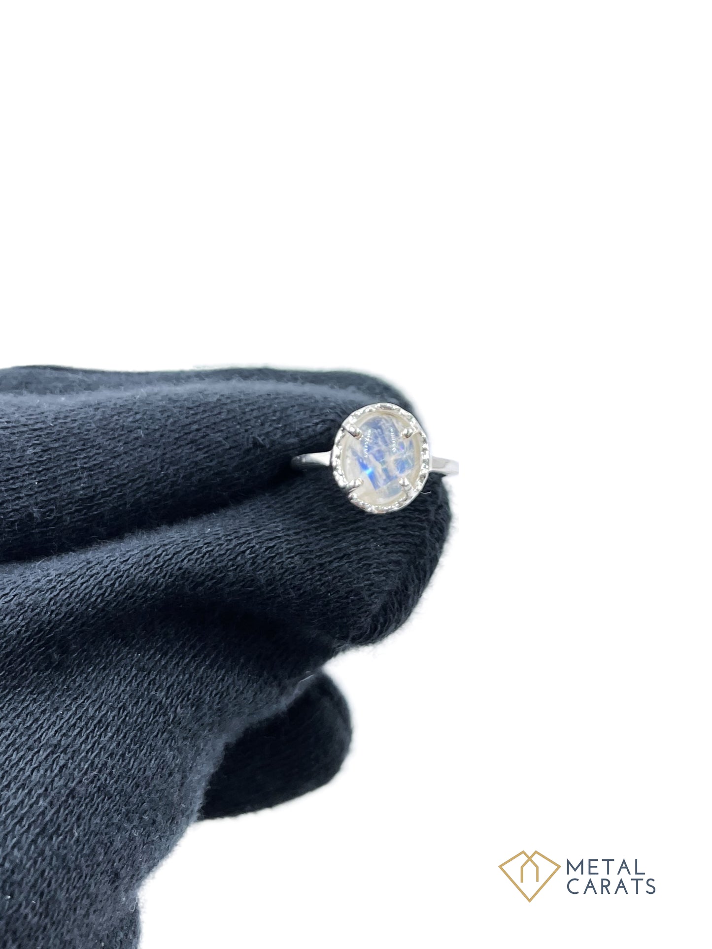 Metal Carats Moonstone 925 Sterling Silver Ring | Moonstone | Non-Astrological | Female