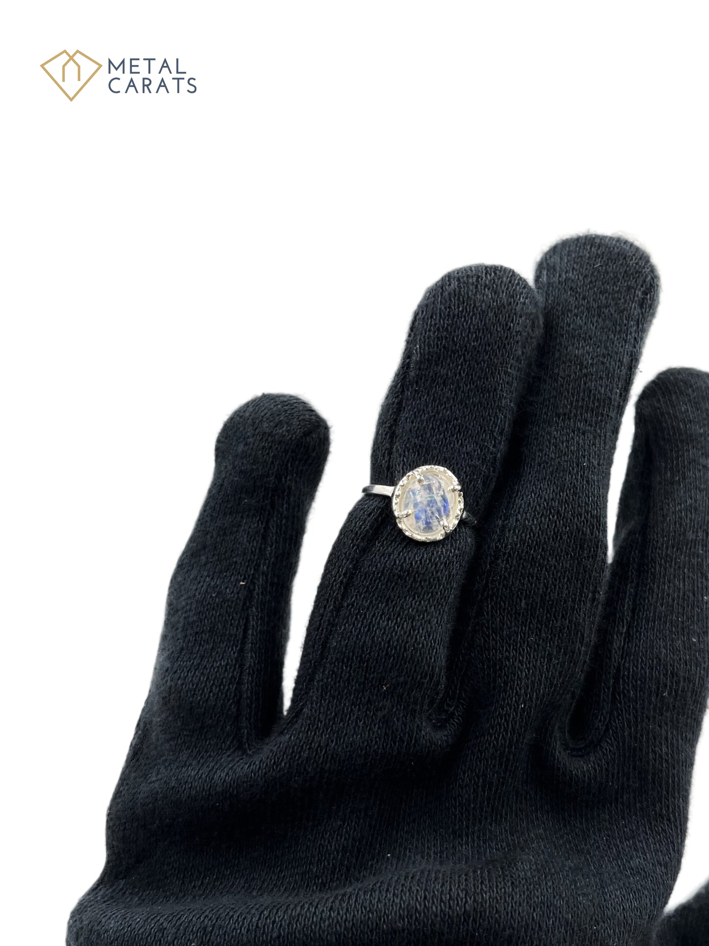 Metal Carats Moonstone 925 Sterling Silver Ring | Moonstone | Non-Astrological | Female